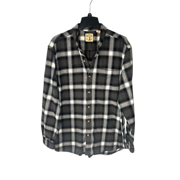 Red Head Flannel Shirt Plaid Button Up Long Sleeve‎ Casual XL - Picture 1 of 4